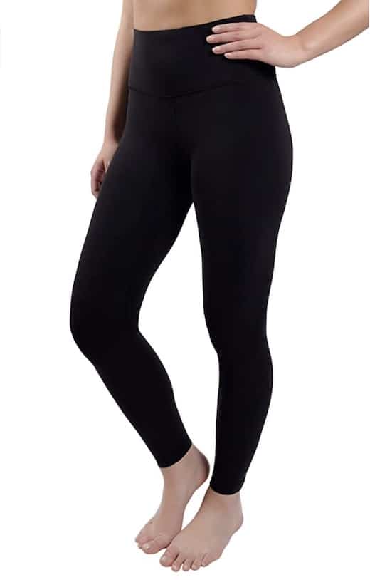 Yogalicious Capri Leggings Yoga Pants Womens Size M Black Polyester Blend